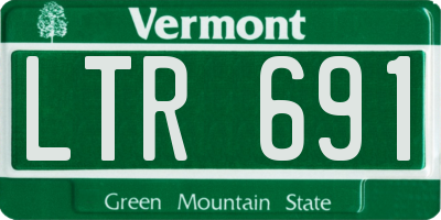 VT license plate LTR691