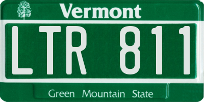 VT license plate LTR811