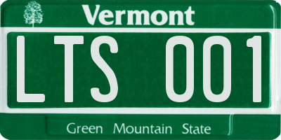 VT license plate LTS001