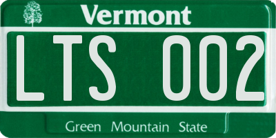 VT license plate LTS002
