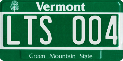 VT license plate LTS004