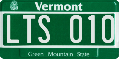VT license plate LTS010