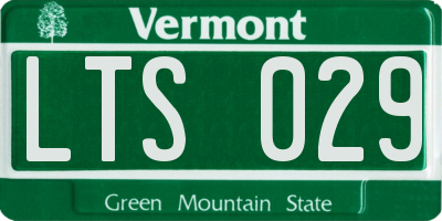 VT license plate LTS029