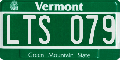 VT license plate LTS079