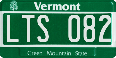 VT license plate LTS082