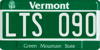 VT license plate LTS090