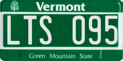 VT license plate LTS095