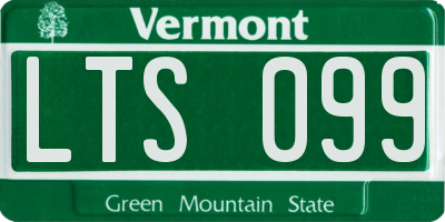 VT license plate LTS099