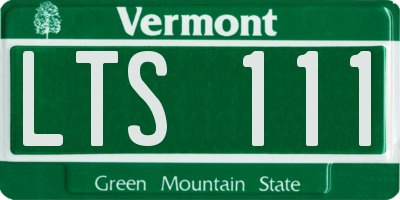 VT license plate LTS111