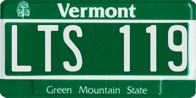 VT license plate LTS119