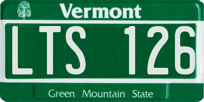 VT license plate LTS126