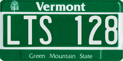 VT license plate LTS128