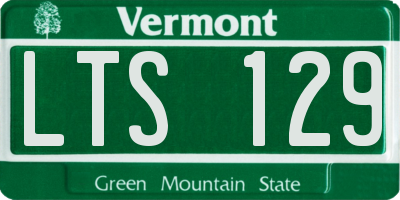VT license plate LTS129