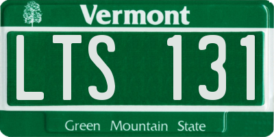 VT license plate LTS131