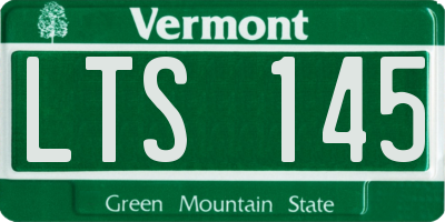 VT license plate LTS145
