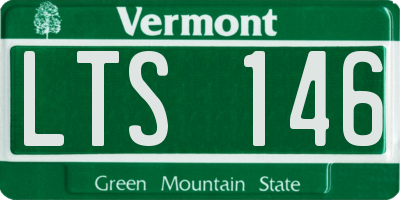VT license plate LTS146