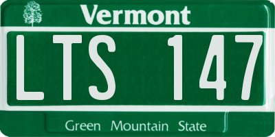 VT license plate LTS147