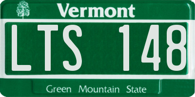 VT license plate LTS148