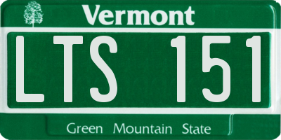 VT license plate LTS151