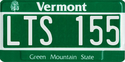 VT license plate LTS155