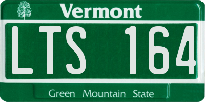 VT license plate LTS164