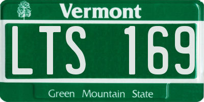 VT license plate LTS169