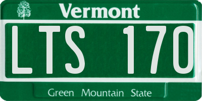 VT license plate LTS170