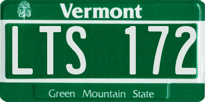 VT license plate LTS172