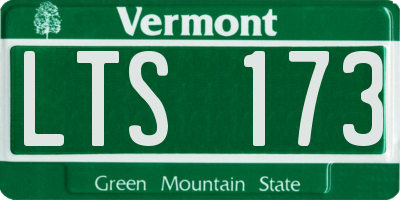 VT license plate LTS173