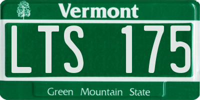 VT license plate LTS175