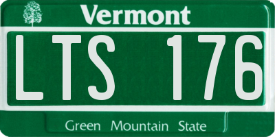 VT license plate LTS176