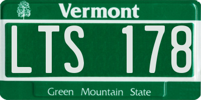 VT license plate LTS178