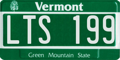 VT license plate LTS199