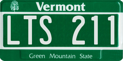 VT license plate LTS211