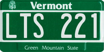 VT license plate LTS221