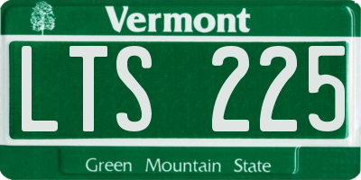 VT license plate LTS225