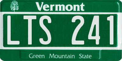 VT license plate LTS241