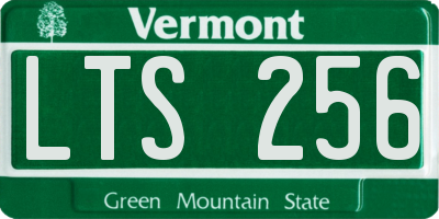 VT license plate LTS256