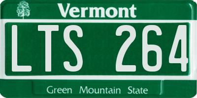 VT license plate LTS264