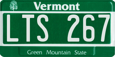 VT license plate LTS267