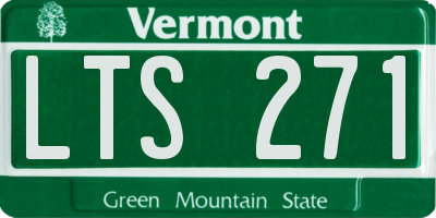VT license plate LTS271