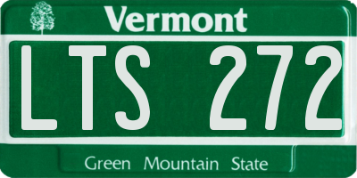 VT license plate LTS272