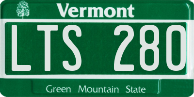 VT license plate LTS280