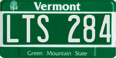 VT license plate LTS284