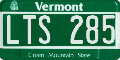 VT license plate LTS285