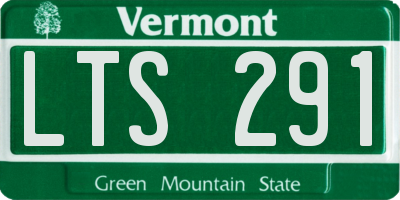 VT license plate LTS291