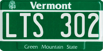 VT license plate LTS302