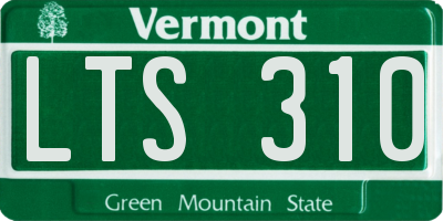 VT license plate LTS310