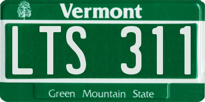 VT license plate LTS311