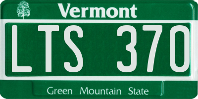 VT license plate LTS370